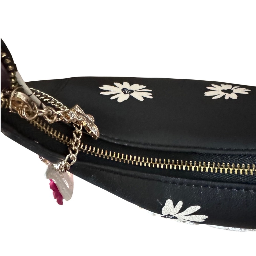 Juicy Couture Daisy for Juicy Hobo Bag black Embroidered Daisy Floral NWT - Picture 2 of 4